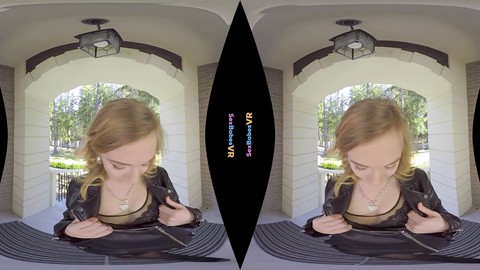 Blondine solo VR