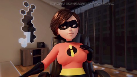 Big butt, 3d animation, milf mom