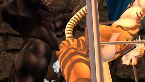 Minotaur, hairy, second-life