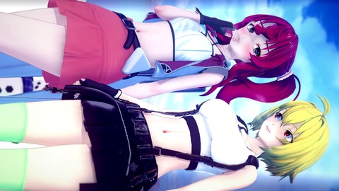 Lesbian scissoring, cross ange, hentai cross ange