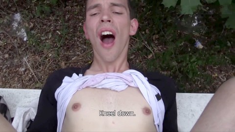 Czech hunter, ass fucking, outdoors