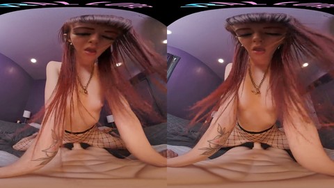 Fishnets, adult toys, voyeur pov