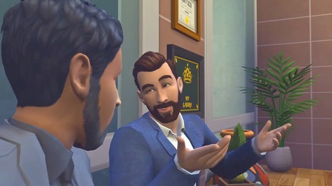 Sims4, men-in-suits, gay-office