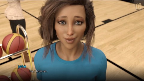 College lecturer gets steamy in an erotic game featuring big boobs and a trans twist