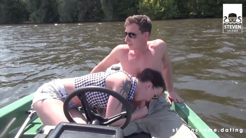 Point of view, sex on a boat, boat party