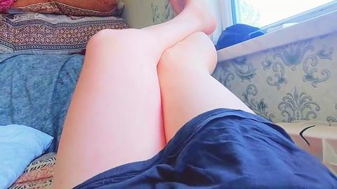Pretty shemale model having a steamy photoshoot session showing off her sexy assets