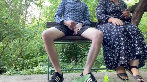 In public, cum for mommy, public outdoor