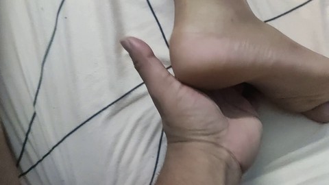 Young Indian wife enjoys hot affair while old husband watches